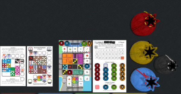 Domino City implemented in Tabletopia